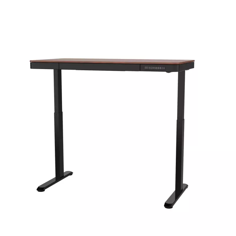 Aktīvā galds ActiveJet ET119W-C elektriski regulējams 140x70 cm melns/valrieksts ar USB-A un USB-C portiem