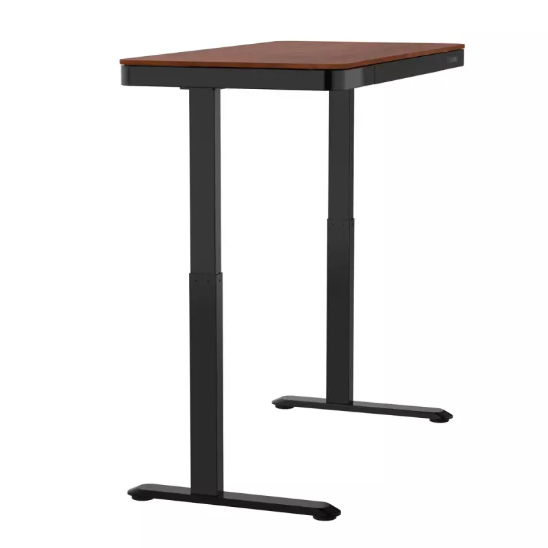 Aktīvā galds ActiveJet ET119W-C elektriski regulējams 140x70 cm melns/valrieksts ar USB-A un USB-C portiem