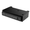 Aktīvā galds ActiveJet ET119W-C elektriski regulējams 140x70 cm melns/valrieksts ar USB-A un USB-C portiem