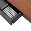 Aktīvā galds ActiveJet ET119W-C elektriski regulējams 140x70 cm melns/valrieksts ar USB-A un USB-C portiem