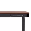 Aktīvā galds ActiveJet ET119W-C elektriski regulējams 140x70 cm melns/valrieksts ar USB-A un USB-C portiem