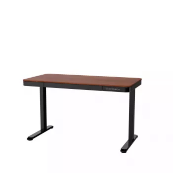 Aktīvā galds ActiveJet ET119W-C elektriski regulējams 140x70 cm melns/valrieksts ar USB-A un USB-C portiem