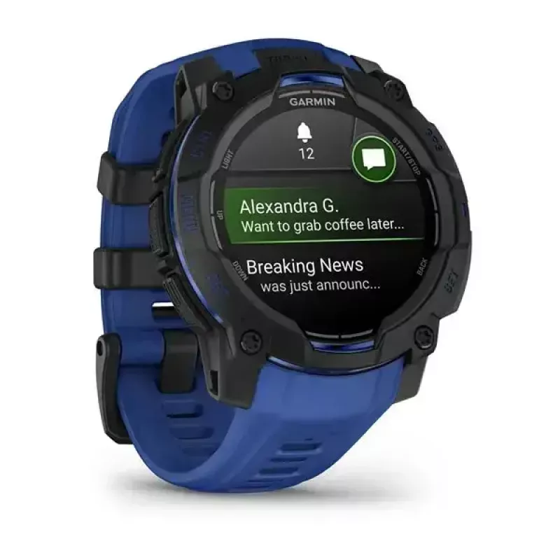 GARMIN Instinct 3 AMOLED 1.2 collu GPS viedpulkstenis, 45 mm korpuss, 390x390 displejs, 10 ATM, Li-Ion akumulators