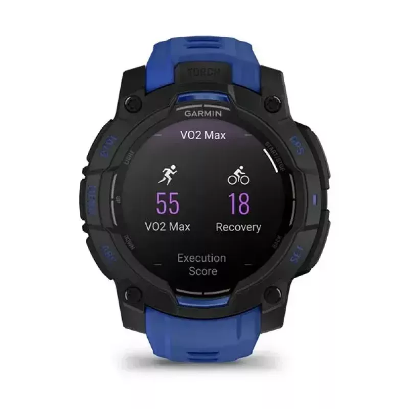 GARMIN Instinct 3 AMOLED 1.2 collu GPS viedpulkstenis, 45 mm korpuss, 390x390 displejs, 10 ATM, Li-Ion akumulators