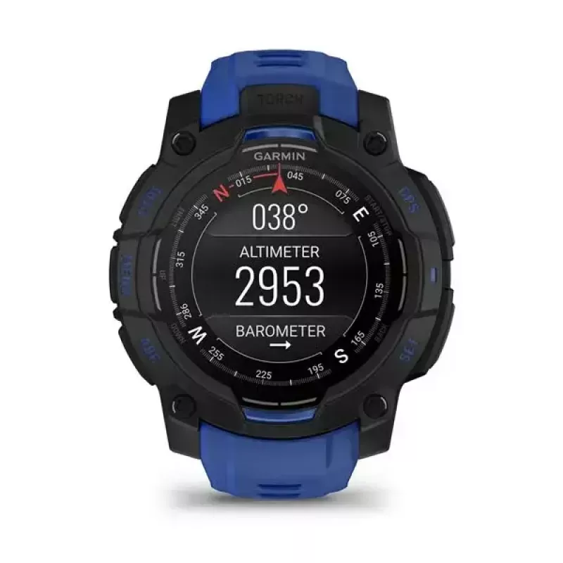 GARMIN Instinct 3 AMOLED 1.2 collu GPS viedpulkstenis, 45 mm korpuss, 390x390 displejs, 10 ATM, Li-Ion akumulators