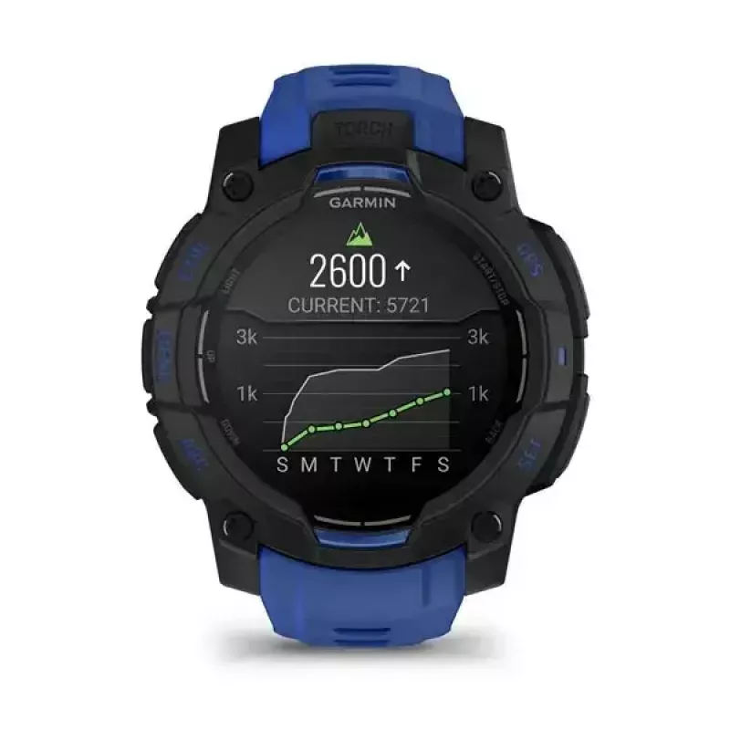 GARMIN Instinct 3 AMOLED 1.2 collu GPS viedpulkstenis, 45 mm korpuss, 390x390 displejs, 10 ATM, Li-Ion akumulators