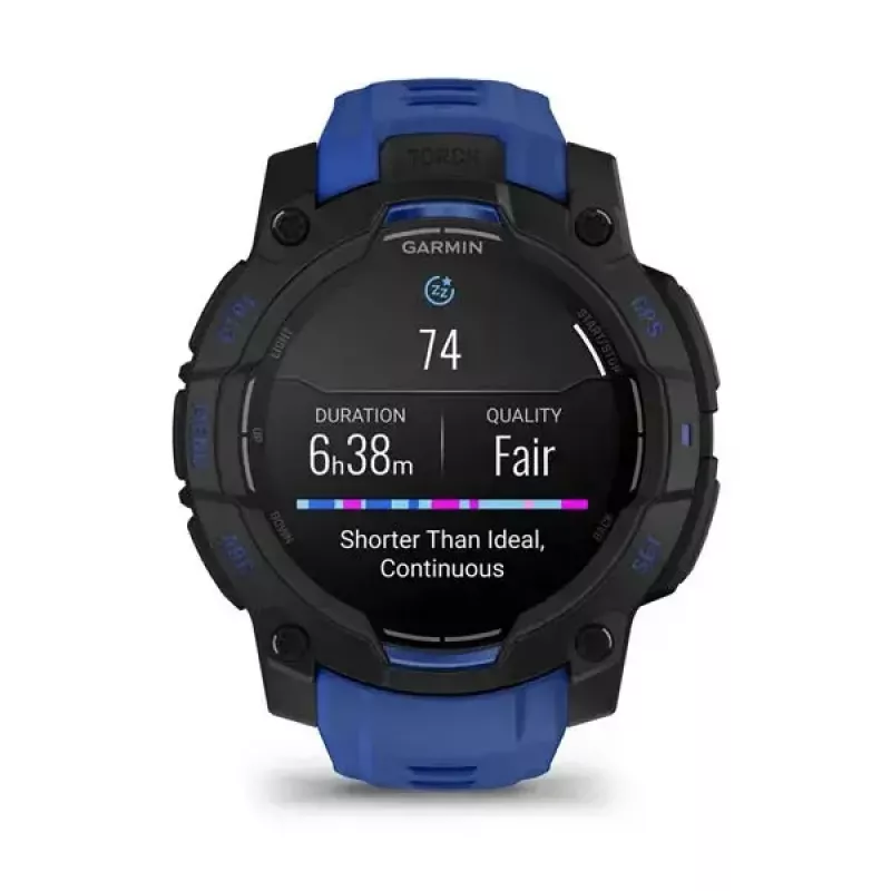 GARMIN Instinct 3 AMOLED 1.2 collu GPS viedpulkstenis, 45 mm korpuss, 390x390 displejs, 10 ATM, Li-Ion akumulators
