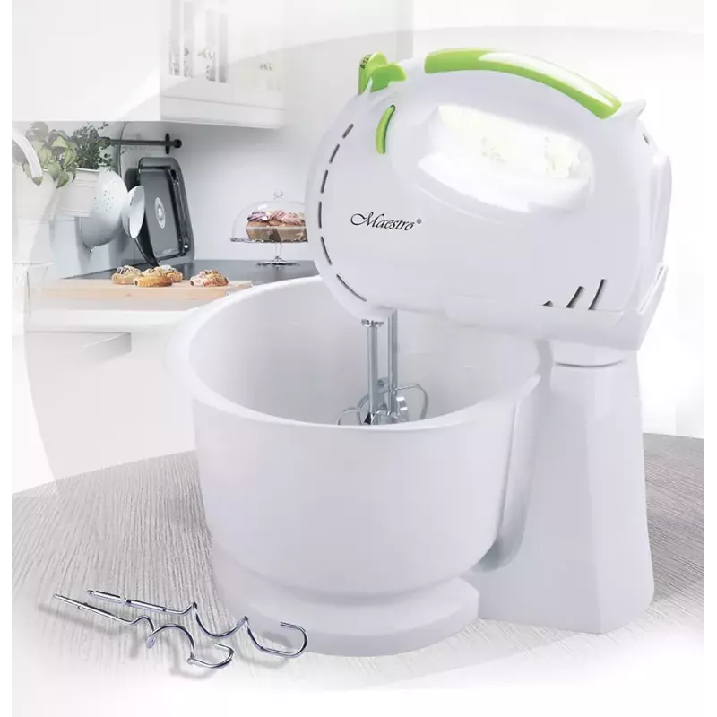 Maestro MR-551 mikseris ar rotējošu bļodu, 600 W, melns/nerūsējošais tērauds