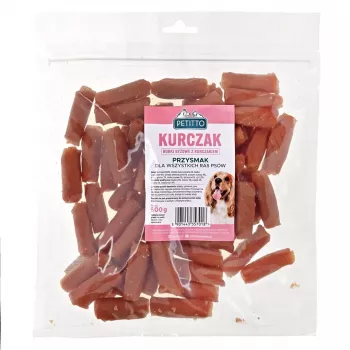 Suņu gardums PETITTO rīsu tūbiņas ar vistu 500 g