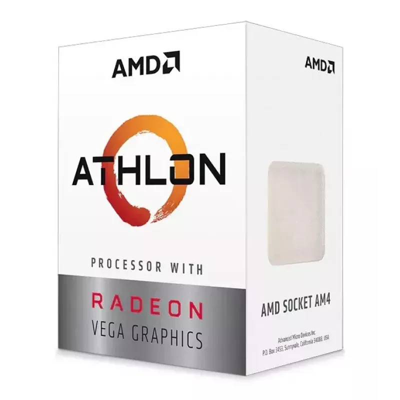 Galddatora procesors AMD Athlon 3000G, 2 kodoli, 3,5 GHz, 4 MB L3, Socket AM4, Radeon Vega 3