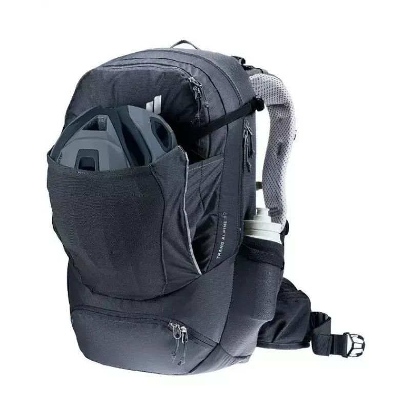 Mugursoma DEUTER Trans Alpine 30 — 30L velomugursoma, melna