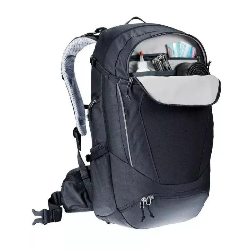 Mugursoma DEUTER Trans Alpine 30 — 30L velomugursoma, melna