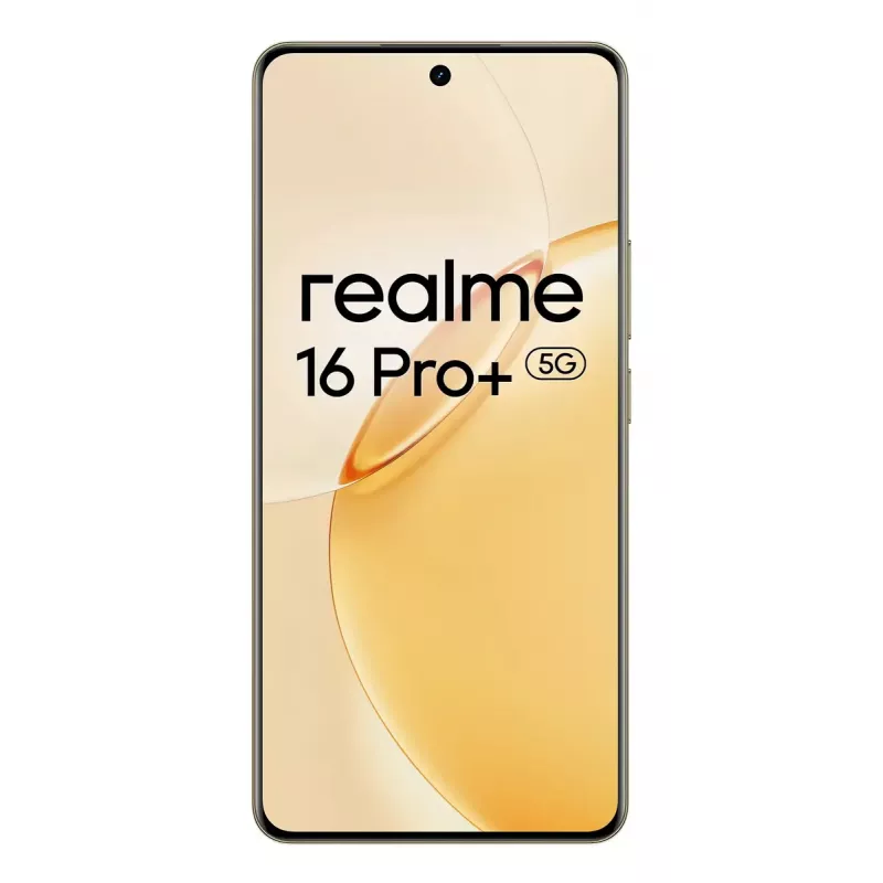 Viedtālrunis REALME realme 16 Pro+ — 6,8 collu (17,3 cm) 1280×2800, Snapdragon 7 Gen 4, 12 GB RAM, 512 GB, 200 MP, 7000 mAh, Zelts