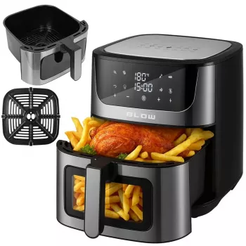 Gaisa fritētājs BLOW AIR FRYER 2500W 8L — 8 programmas, 200°C maks., LCD skārienekrāns, 1.7 kg ietilpība