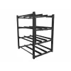 Bateriju plaukts LANBERG OR01-830650-304-BK — 830×650 mm, 3 rindas, 4 līmeņi