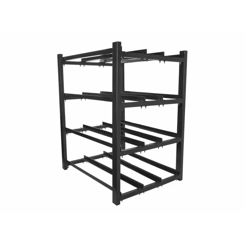 Bateriju plaukts LANBERG OR01-830650-304-BK — 830×650 mm, 3 rindas, 4 līmeņi