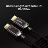 HDMI kabelis Unitek C11085GY01-30M — 30 m, HDMI Type A vīriešu–vīriešu, HDMI 2.1, 48 Gbit/s, ARC, apzeltīti kontakti, melns