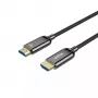 HDMI kabelis Unitek C11085GY01-30M — 30 m, HDMI Type A vīriešu–vīriešu, HDMI 2.1, 48 Gbit/s, ARC, apzeltīti kontakti, melns