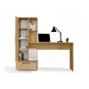 Rakstāmgalda un plauktu komplekts COSMO Oak Artisan – Darba virsma 115×50 cm, Platums 1430 mm, Augstums 1400 mm, Dziļums 500 mm, 1 atvilktne