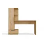 Rakstāmgalda un plauktu komplekts COSMO Oak Artisan – Darba virsma 115×50 cm, Platums 1430 mm, Augstums 1400 mm, Dziļums 500 mm, 1 atvilktne