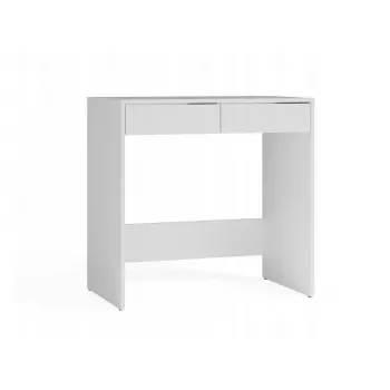 Galda dators MARINA 2S, balts, skaidu plātne, 810×500×800 mm, 2 atvilktnes, laminēta virsma
