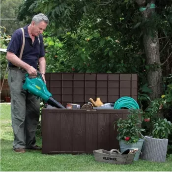 Uzglabāšanas kaste Keter Sherwood Rectangular Brūna Sveķi 270L 1170mm