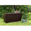 Uzglabāšanas kaste Keter Sherwood Rectangular Brūna Sveķi 270L 1170mm
