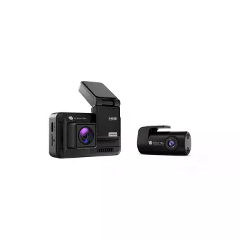 Dashcam Navitel R480 2K, divas kameras, Quad HD 2560×1440, 160° platleņķis, 2 collu IPS, MicroSD līdz 256 GB, uzlādējams akumulators, melns