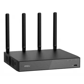 Tīkla video ierakstītājs IMOU N110W — 10 kanālu NVR, 2592×1944 maks., divjoslu Wi‑Fi, 16 TB SATA, Gigabit Ethernet, Melns
