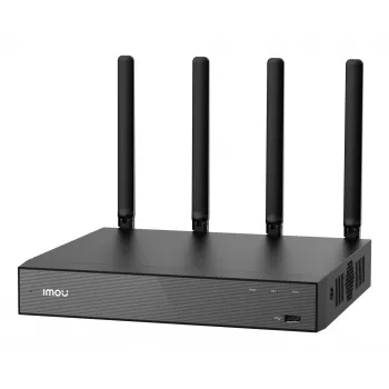 Tīkla video ierakstītājs IMOU N110W — 10 kanālu NVR, 2592×1944 maks., divjoslu Wi‑Fi, 16 TB SATA, Gigabit Ethernet, Melns