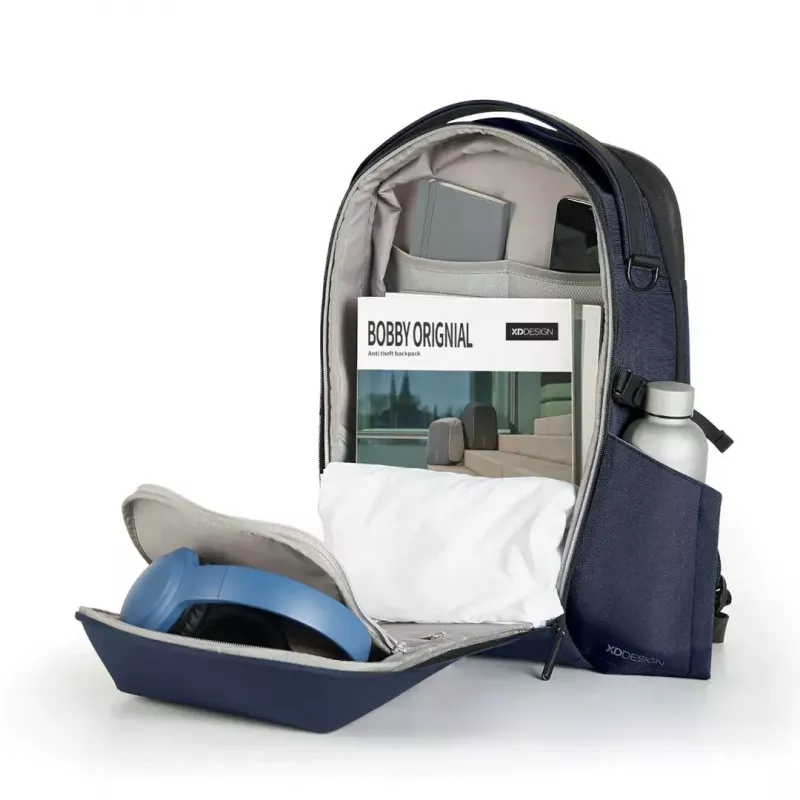 Mugursoma klēpjdatoram XDDESIGN Bizz Navy ūdensizturīga viegla P705.935