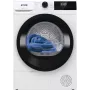 Gorenje DHNE82 BK040 žāvētājs, brīvi stāvošs, priekšējā ielāde, siltumsūknis, balts, pogas, rotācijas, pa labi