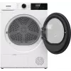 Gorenje DHNE82 BK040 žāvētājs, brīvi stāvošs, priekšējā ielāde, siltumsūknis, balts, pogas, rotācijas, pa labi