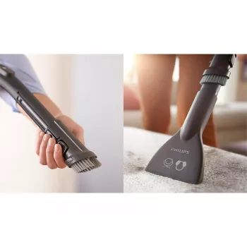 Putekļsūcējs cilindrisks Philips 5000 sērija XD5123/10 — 900 W, 4 L putekļu maiss, HEPA un Micro filtrs, cietām grīdām un paklājiem