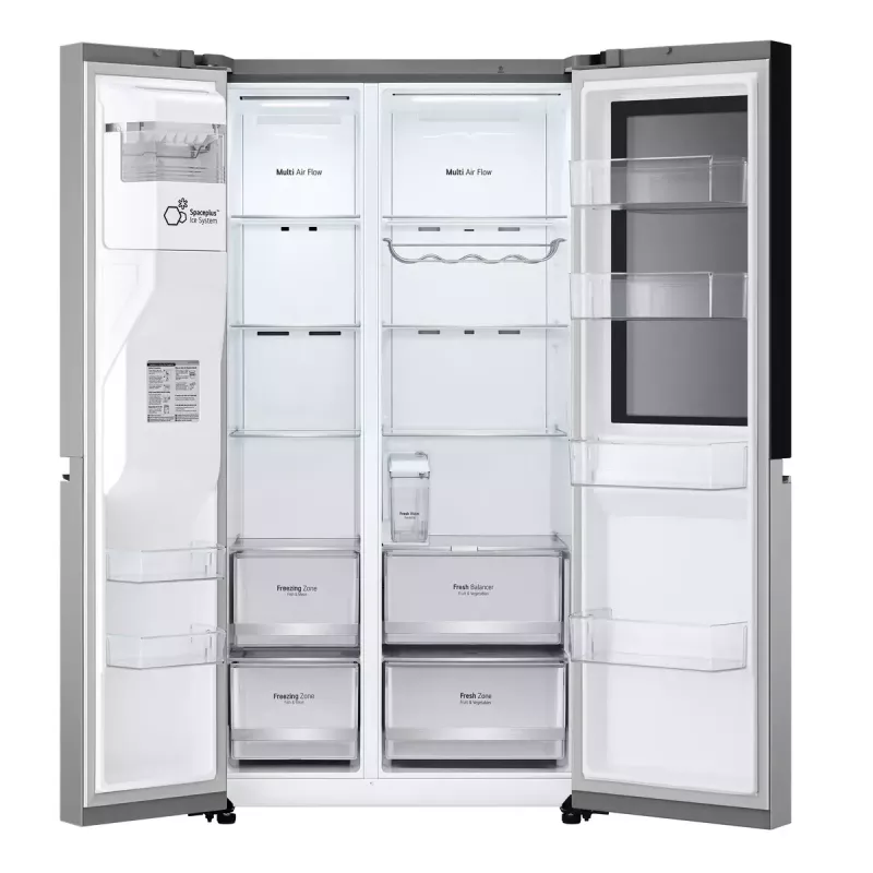 Saldētavas-ledusskapis LG GSGV81PYLL, 635 L, metāliski sudraba