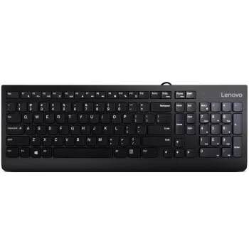 Lenovo 300 USB klaviatūra, melna, QWERTY US English
