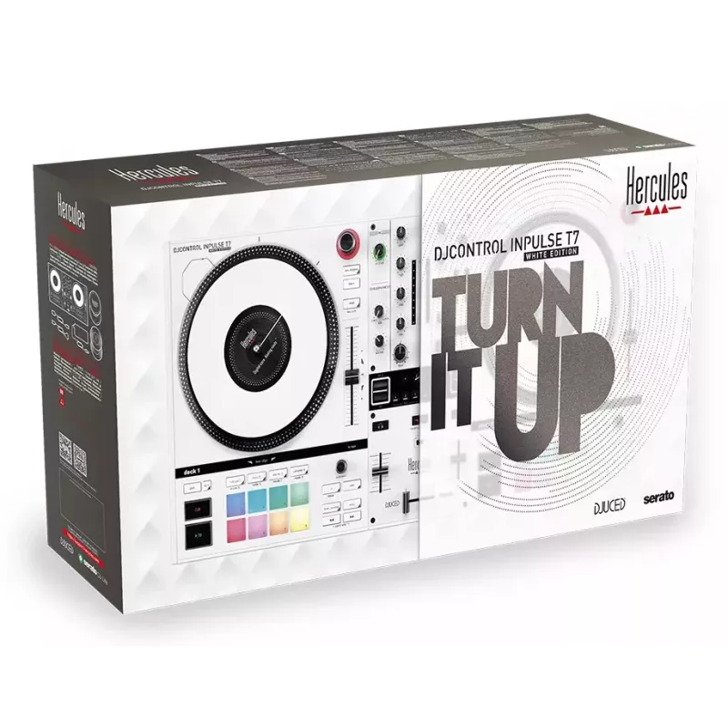 DJ kontrolieris Hercules Inpulse T7 White Edition