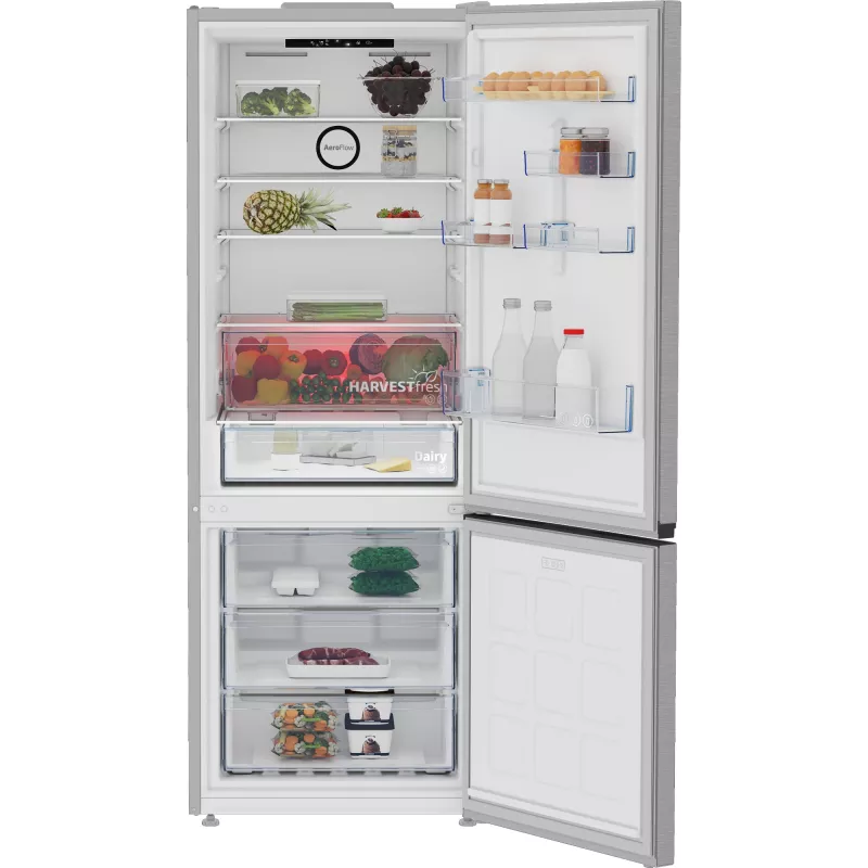 Beko B3RCNE564HXB ledusskapis-saldētājs brīvstāvošs 490 L Sudrabs