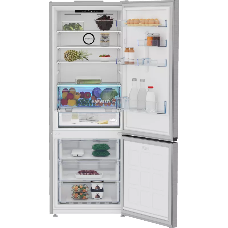 Beko B3RCNE564HXB ledusskapis-saldētājs brīvstāvošs 490 L Sudrabs