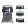 Brīvi stāvoša trauku mazgājamā mašīna BEKO DEN48530X, 15 komplekti, 8 programmas, 44 dB, 598×850×600 mm