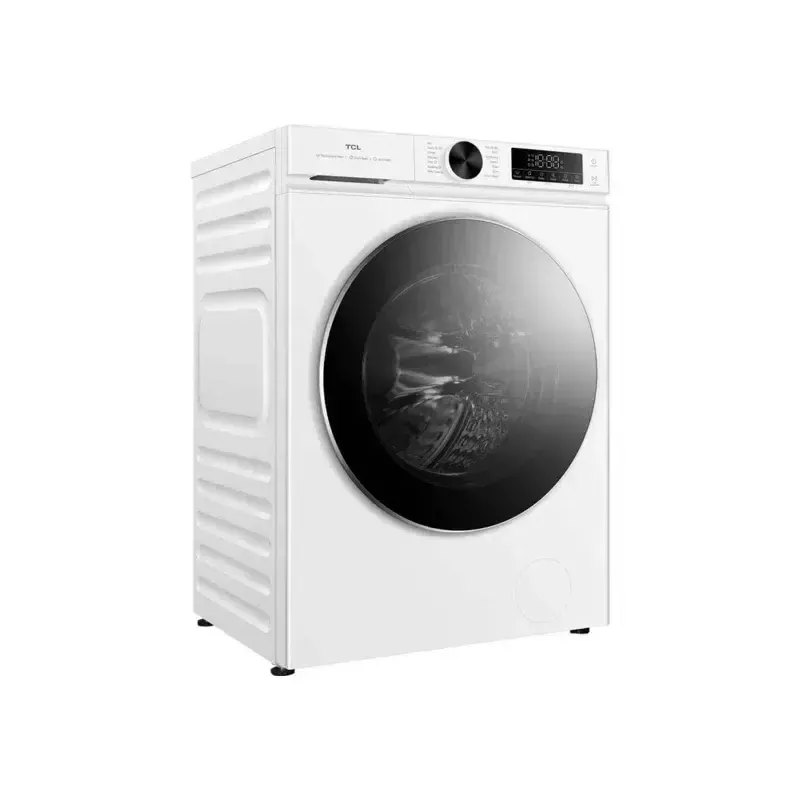 Veļas mašīna TCL FP0944WA0 — priekšējā ielāde, 9 kg, 1400 apgr./min, A klase, LED displejs, tvaika funkcija, 60×56×85 cm, balta
