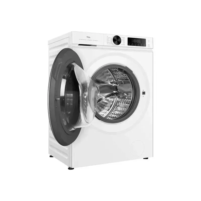 Veļas mašīna TCL FP0944WA0 — priekšējā ielāde, 9 kg, 1400 apgr./min, A klase, LED displejs, tvaika funkcija, 60×56×85 cm, balta
