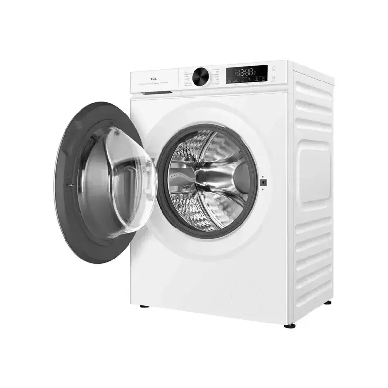 Veļas mašīna TCL FP0944WA0 — priekšējā ielāde, 9 kg, 1400 apgr./min, A klase, LED displejs, tvaika funkcija, 60×56×85 cm, balta