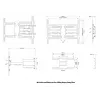 Multibrackets M Universal Flexarm Pro 125kg Super Duty Plus sienas stiprinājums