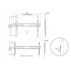 Multibrackets M Universāls sienas stiprinājums fiksēts X Large