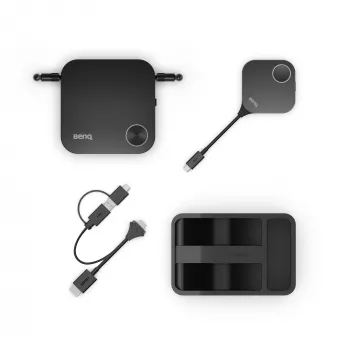 Bezvadu prezentāciju sistēma BenQ InstaShow WDC15 HDMI darbvirsmas melna