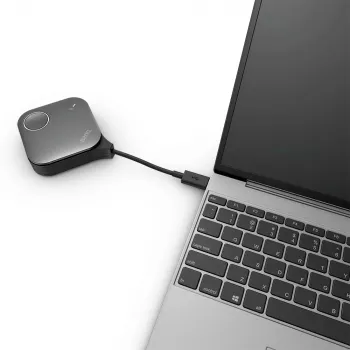 Bezvadu prezentāciju sistēma BenQ InstaShow VS25 HDMI Desktop, Wi‑Fi 6, līdz 2400 Mbps, ārējā antena, melna