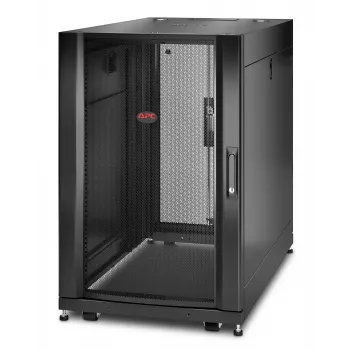 APC NetShelter SX, servera skapis, 18U, melns, 925H x 600W x 1070D mm