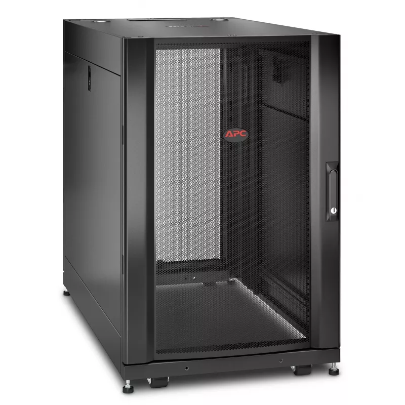 APC NetShelter SX, servera skapis, 18U, melns, 925H x 600W x 1070D mm