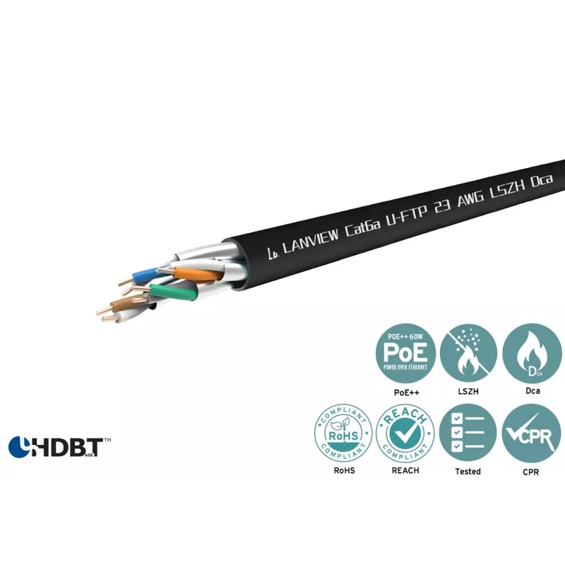 Tīkla vads Lanview LVN122433 — Cat6, neekranēts